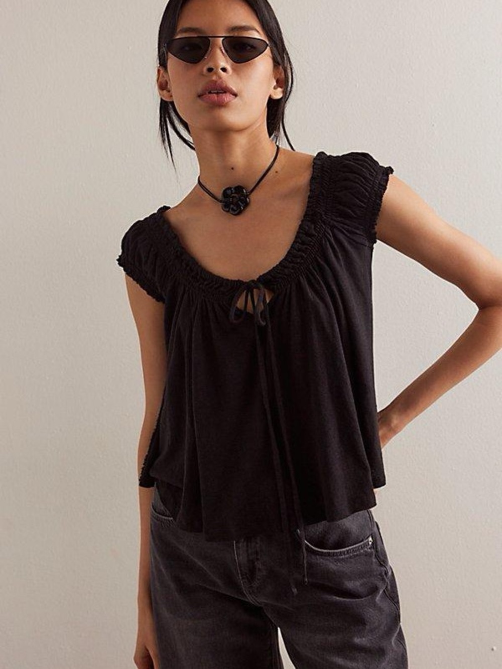 Free People Dalia Black, Size XS